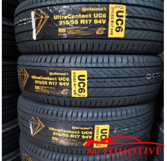 Lốp (Vỏ) xe ô tô Continental 215/55R17 UltraContact UC6 (Lốp theo xe Kia Carens)